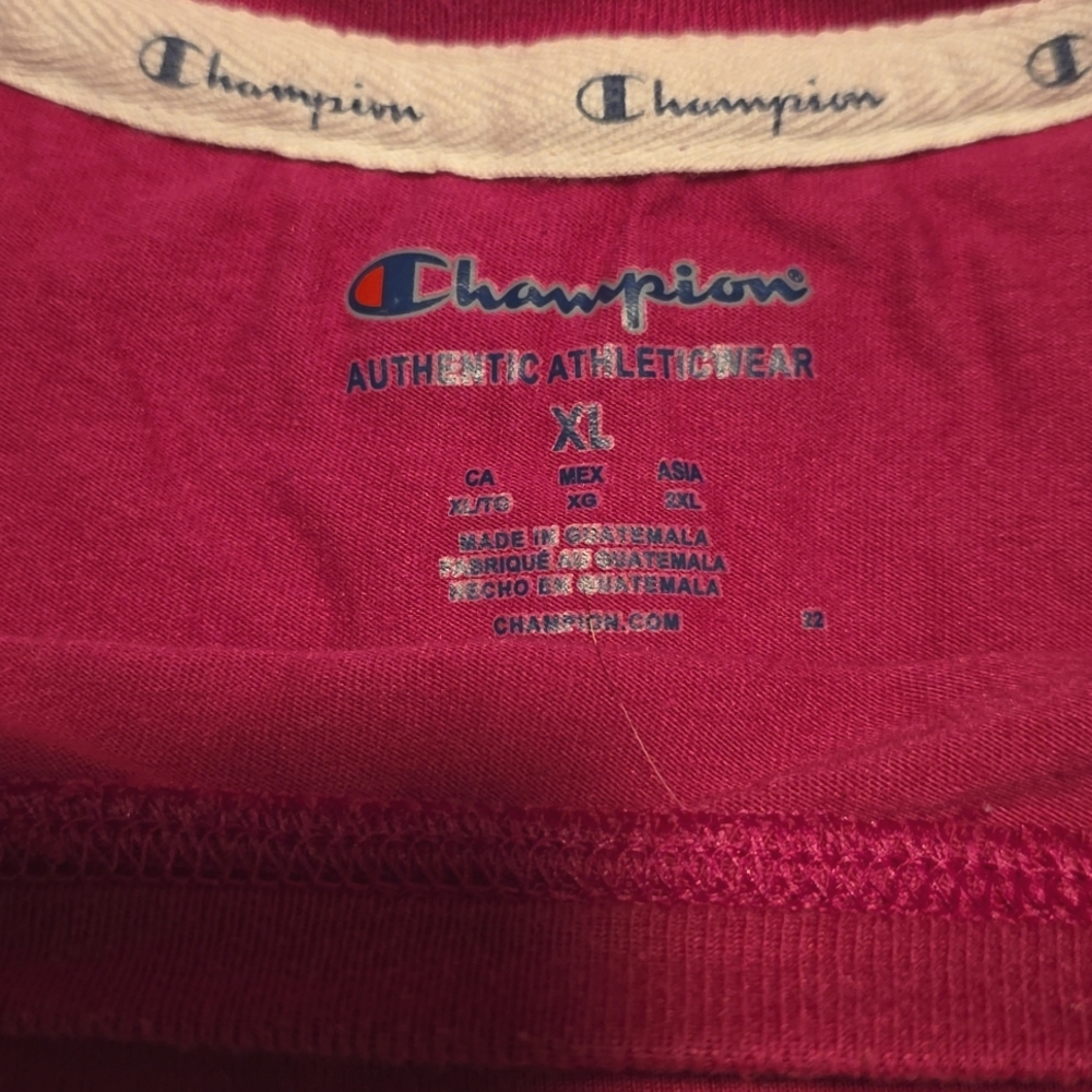 Champion Women's' Magenta T-Shirt - Picture 4 of 9